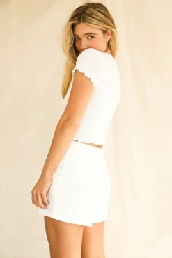 Hot Sale 🌟 Dippin' Daisy's Swimwear Strut Top - Ivory Waffle Ivory Waffle 🎉 -triangle Shop D7061JWCOD IVRY 3 2048x2048