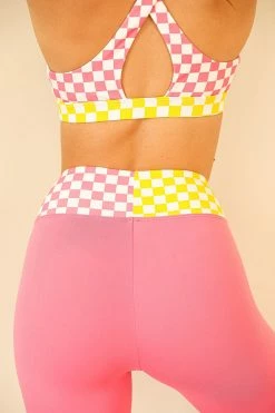 Buy 🎁 Dippin' Daisy's Starla Sports Bra - Checked Out (Pink/Yellow) Checked Out (Pink/Yellow) 🔔 -triangle Shop D7084JSXLC CHPY 5 2048x2048