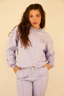 Best deal 🌟 Dippin' Daisy's DD Wave Crewneck - Amethyst Amethyst 😉