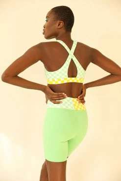 Budget 🤩 Dippin' Daisy's Trackstar Biker Short - Checked Out (Green/Yellow) Checked Out (Green/Yellow) 🤩 -triangle Shop D8061JSXLD CHGY 3 2048x2048