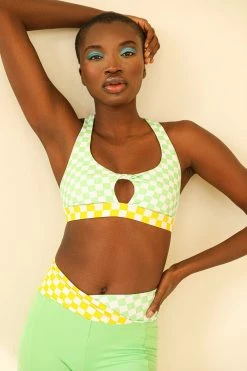 Budget 🤩 Dippin' Daisy's Trackstar Biker Short - Checked Out (Green/Yellow) Checked Out (Green/Yellow) 🤩 -triangle Shop D8061JSXLD CHGY 5 2048x2048