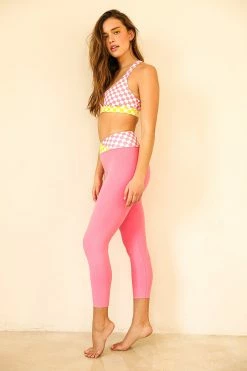 Wholesale 💯 Dippin' Daisy's Trailblazer Leggings - Checked Out (Pink/Yellow) Checked Out (Pink/Yellow) 😀 -triangle Shop D8062JSXLD CHPY 3 2048x2048