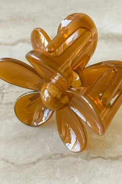 Coupon 🌟 Dippin' Daisy's Oopsy Daisy Hair Claw Clip - Clear Brown Clear Brown 🎉 -triangle Shop DQ H0002 CLBR 3 2048x2048