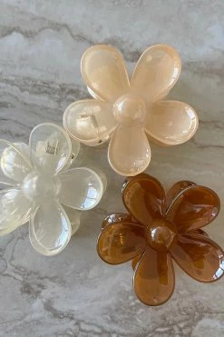 Coupon 🌟 Dippin' Daisy's Oopsy Daisy Hair Claw Clip - Clear Brown Clear Brown 🎉 -triangle Shop DQ H0002 CLBR 4 2048x2048