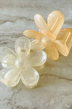 Cheapest 🧨 Dippin' Daisy's Oopsy Daisy Hair Claw Clip - Clear Ivory Clear Ivory 💯 -triangle Shop DQ H0002 CLIV 4 2048x2048