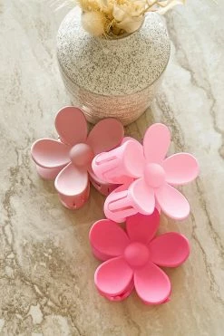 Promo 😍 Dippin' Daisy's Oopsy Daisy Hair Claw Clip - Pink Pink 🛒 -triangle Shop DQ H0002 PNK 6 2048x2048